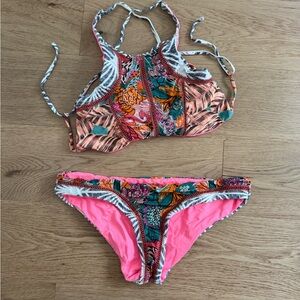 Women's Multicolor Halter Bikini Set Maaji women’s Large